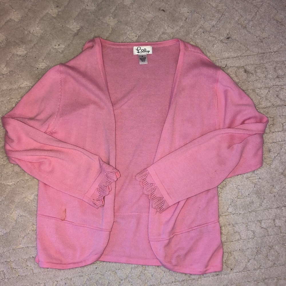 Lilly Pulitzer Pink Cardigan - Small